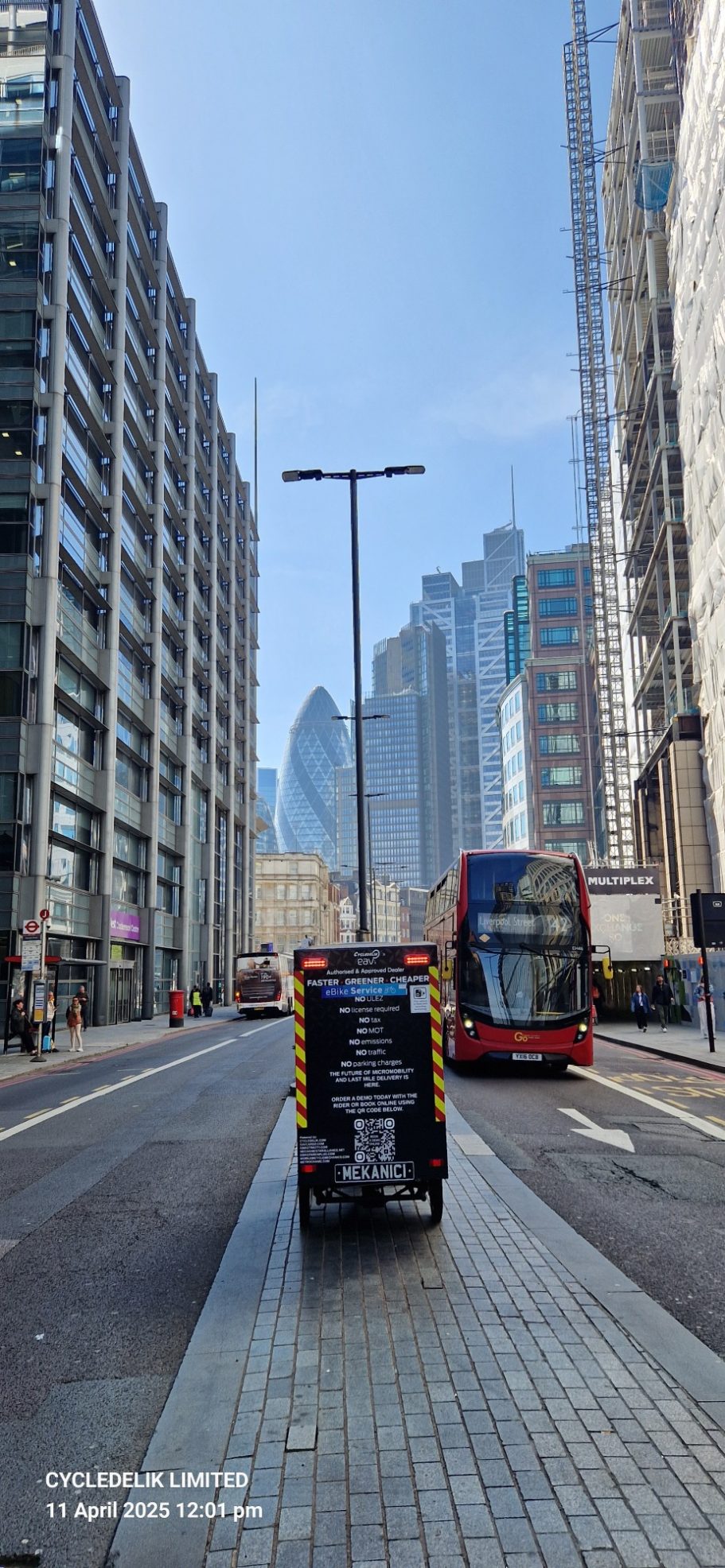 CYCLEDELIK & EAV Cargobike demo day city of London CYCLEDELIK & EAV Cargobike demo day city of London